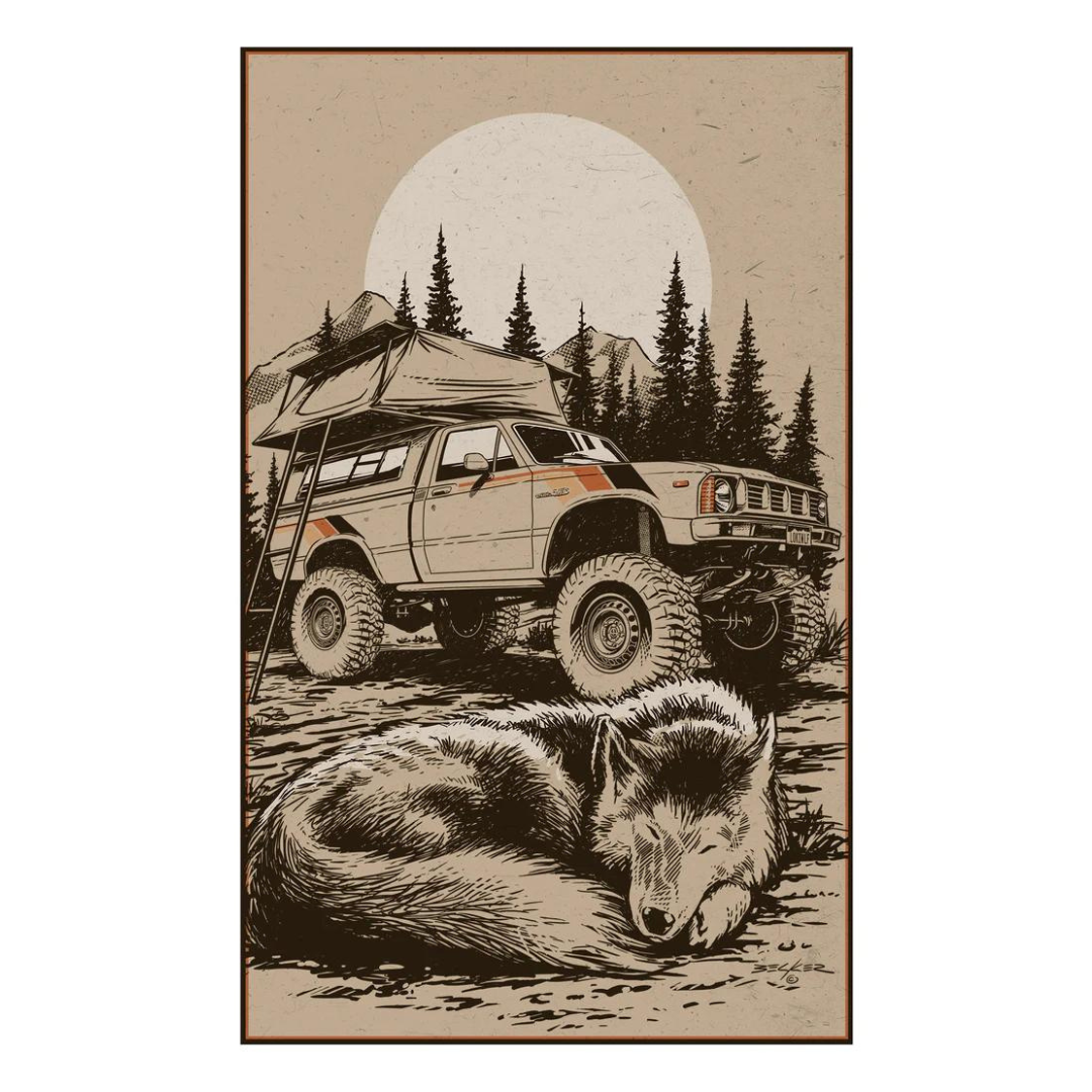 Camping in the 80s Print